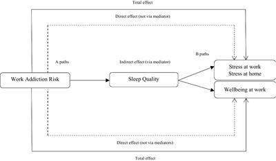 Work addiction risk, stress and well-being at work: testing the mediating role of sleep quality